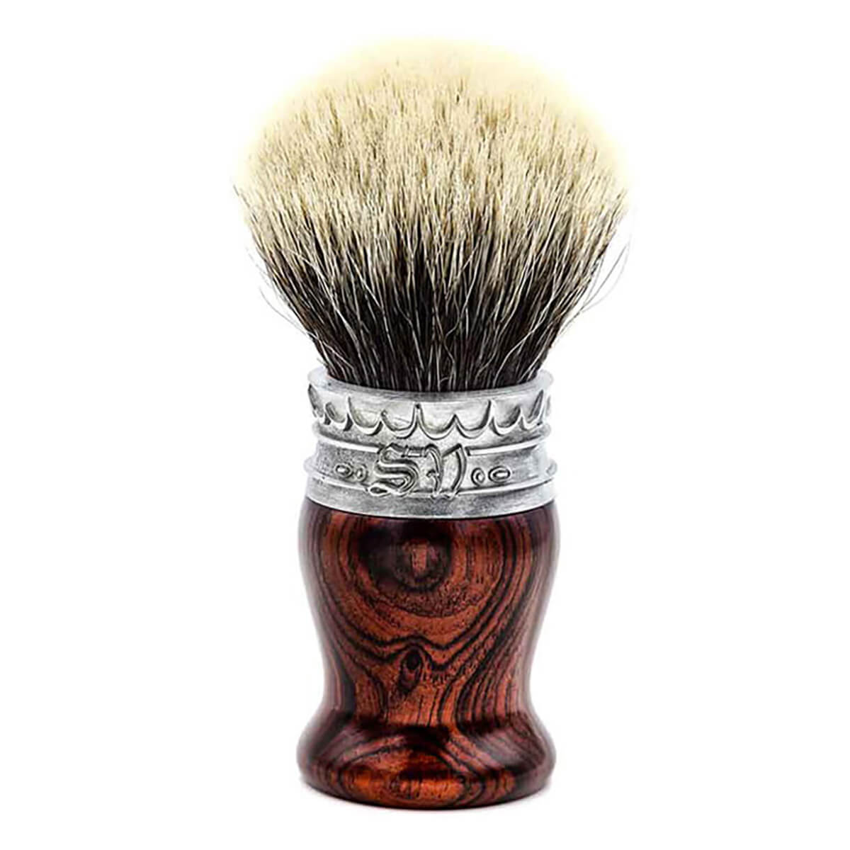 Saponificio Varesino Pędzel do golenia Cocobolo Pure White High Mountain Badger